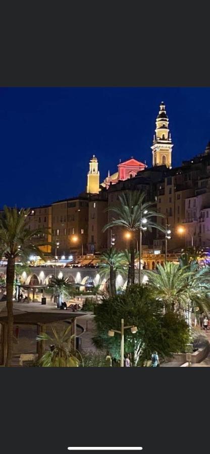 Menton Centre Vue Imprenable Sur Mer Et Jardin Bioves Exterior foto