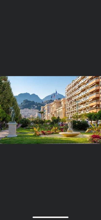 Menton Centre Vue Imprenable Sur Mer Et Jardin Bioves Exterior foto