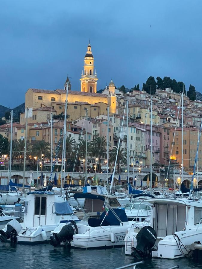 Menton Centre Vue Imprenable Sur Mer Et Jardin Bioves Exterior foto